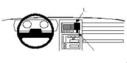 Fixation voiture Proclip  Brodit Renault Espace Réf 851849