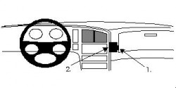 Fixation voiture Proclip  Brodit Saab 9000 Réf 851852