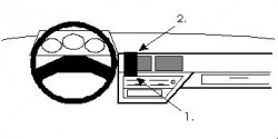 Fixation voiture Proclip  Brodit Nissan Micra Réf 851872