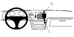 Fixation voiture Proclip  Brodit Toyota Celica Réf 851875