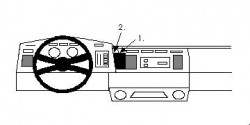 Fixation voiture Proclip  Brodit Chevrolet Astro Réf 851894