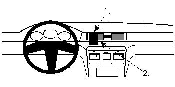 Fixation voiture Proclip  Brodit Mitsubishi Diamante Réf 851918