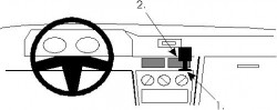 Fixation voiture Proclip  Brodit Mitsubishi Galant Réf 851919