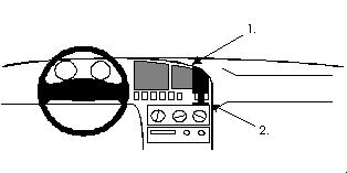 Fixation voiture Proclip  Brodit Hyundai Elantra Réf 851923