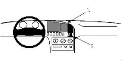 Fixation voiture Proclip  Brodit Hyundai Elantra Réf 851923