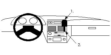 Fixation voiture Proclip  Brodit Citroen AX Réf 851927