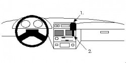 Fixation voiture Proclip  Brodit Citroen AX Réf 851927