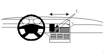 Fixation voiture Proclip  Brodit Fiat Tempra Réf 851930