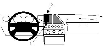 Fixation voiture Proclip  Brodit Lancia Thema Réf 851933