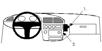 Fixation voiture Proclip  Brodit Toyota Camry Réf 851942