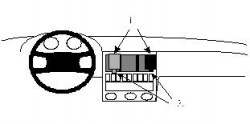 Fixation voiture Proclip  Brodit Audi 80 Réf 851947