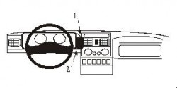 Fixation voiture Proclip  Brodit Renault Espace Réf 851972