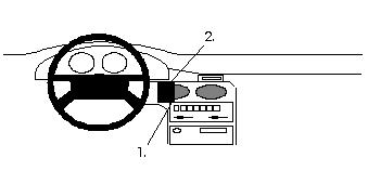 Fixation voiture Proclip  Brodit Mazda 626 Réf 851975