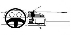 Fixation voiture Proclip  Brodit Toyota LandCruiser Réf 851994