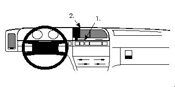 Fixation voiture Proclip  Brodit Citroen Xantia Réf 851996