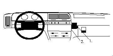 Fixation voiture Proclip  Brodit Citroen Xantia Réf 851997