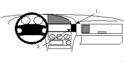 Fixation voiture Proclip  Brodit BMW 316-328 E36 Réf 852023