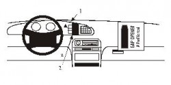 Fixation voiture Proclip  Brodit Hyundai Sonata Réf 852036