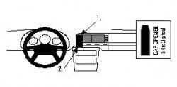 Fixation voiture Proclip  Brodit Mercedes Benz SL-Class Réf 852039