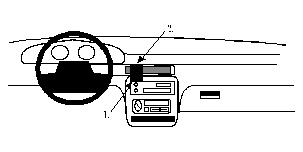 Fixation voiture Proclip  Brodit Chrysler Concord Réf 852055