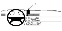 Fixation voiture Proclip  Brodit Mercedes Benz Gelendewagen Réf 852056