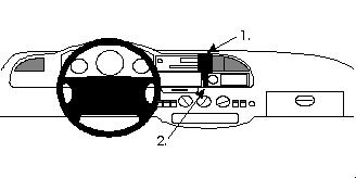 Fixation voiture Proclip  Brodit Ford Transit Réf 852089