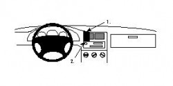 Fixation voiture Proclip  Brodit Seat Toledo Réf 852097