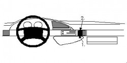 Fixation voiture Proclip  Brodit Citroen Evasion Réf 852119