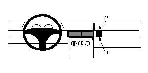 Fixation voiture Proclip  Brodit Fiat Tipo Réf 852123