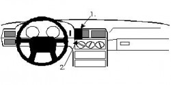 Fixation voiture Proclip  Brodit Volvo 850 Réf 852127