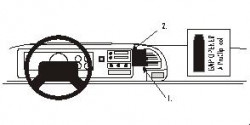 Fixation voiture Proclip  Brodit Cadillac Escalade Réf 852135