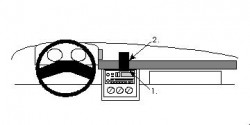 Fixation voiture Proclip  Brodit Chevrolet Beretta Réf 852138