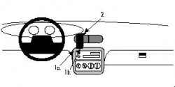 Fixation voiture Proclip  Brodit Chrysler Stratus Réf 852140