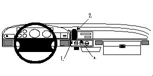 Fixation voiture Proclip  Brodit Ford Bronco Réf 852148