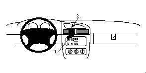 Fixation voiture Proclip  Brodit Pontiac Grand Prix Réf 852166