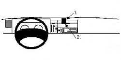 Fixation voiture Proclip  Brodit Renault Trafic Réf 852192