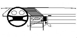 Fixation voiture Proclip  Brodit Peugeot 605 Réf 852218