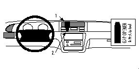 Fixation voiture Proclip  Brodit Honda Odyssey Réf 852228