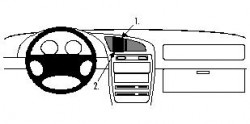 Fixation voiture Proclip  Brodit Suzuki Baleno Réf 852233
