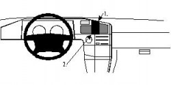 Fixation voiture Proclip  Brodit Subaru SVX Réf 852240