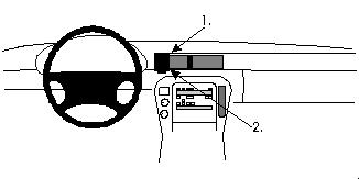 Fixation voiture Proclip  Brodit Lexus SC Series Réf 852244