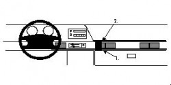 Fixation voiture Proclip  Brodit Oldsmobile Cutlass Ciera Réf 852276