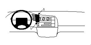 Fixation voiture Proclip  Brodit Chevrolet Astro Réf 852299