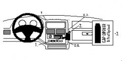 Fixation voiture Proclip  Brodit Peugeot 106 Réf 852309