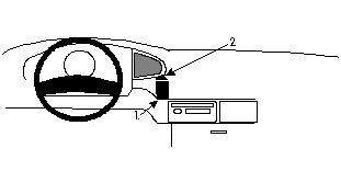 Fixation voiture Proclip  Brodit Nissan Diesel MK/LK (Truck) Réf 852326