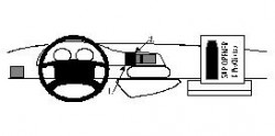 Fixation voiture Proclip  Brodit Citroen Jumpy Réf 852337