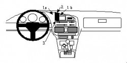 Fixation voiture Proclip  Brodit Mazda B-series Réf 852338