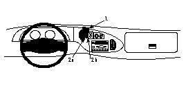 Fixation voiture Proclip  Brodit Ford Cargo Van Réf 852367