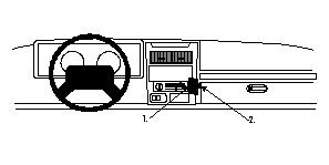 Fixation voiture Proclip  Brodit Jeep Sahara Réf 852384