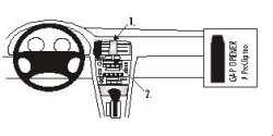 Fixation voiture Proclip  Brodit Lexus ES Series Réf 852385